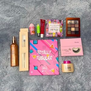 10 pcs Makeup Bundle everything is NWT with a Totally Tubular Eyeshadow palette